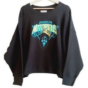 Brooklyn Notorious | Crewneck Comfy Sweatshirt Pullover Top Black Sz XXL / 2X